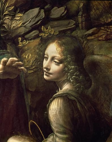 Impression Tableaux Graffiti Art de l'Ange de la Vierge de Vinci, art mural premium 60x90