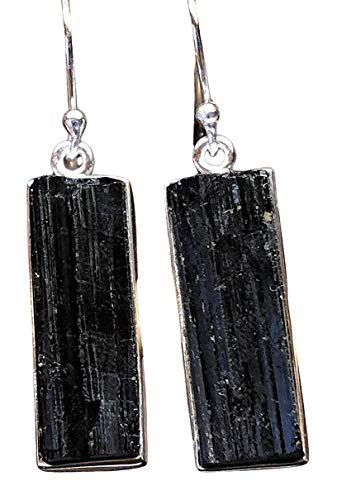 Genuine Black Tourmaline 925 Sterling...