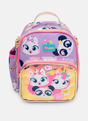 PUKET - Lancheira Térmica Puket Bolso Frontal Multibicho Best Friend