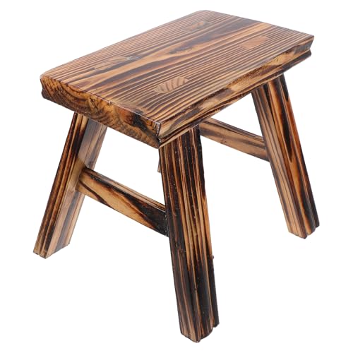 LUOZZY Solid Wood Small Stool Versatile Small StoolHandmade Shoe Changing Stool for Kids or Adults Home Office Decoration
