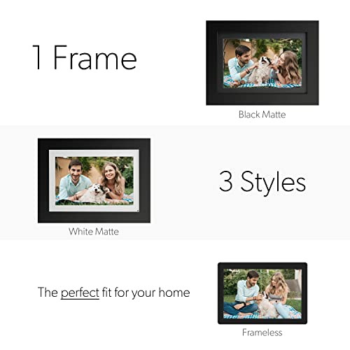 Brookstone PhotoShare 8” Smart Digital Picture Frame, Send Pics from
