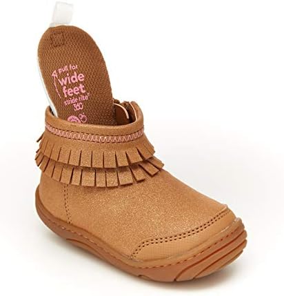 Stride Rite Girls Bianca Fashion Boot, Brown, 5 Little Kid | Image 1