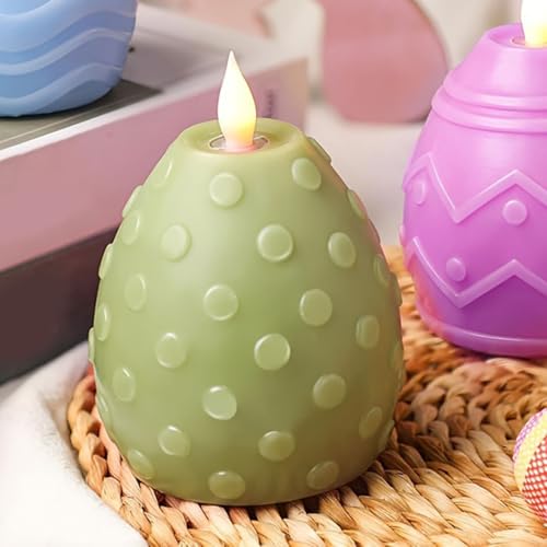 Velas de Pascua decorativas: pack de 3 velas de té aromáticas para salón, hogar y dormitorio 2