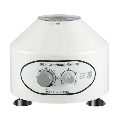 Centrifuge de laboratoire 800-1 4000 tr/min Petite centrifugeuse électrique de table avec vitesses réglables et minuteur Centrifugeuse de laboratoire 20 ml x 6 microcentrifugeuses de plasma sanguin