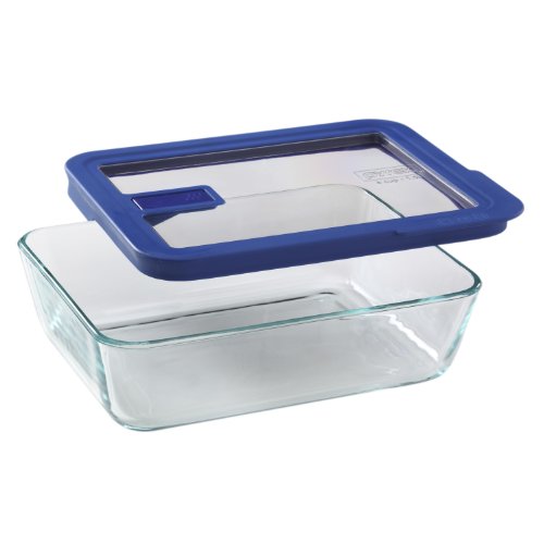 No Leak Lids 6-Cup Rectangular Storage Dish