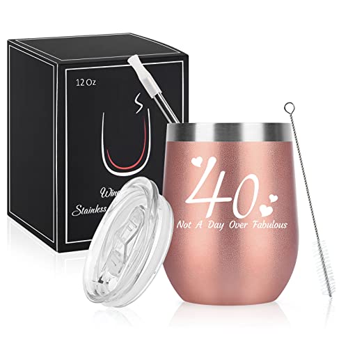 Livole Tazza Termica1982 40 anni di compleanno donna, Double Insulated...