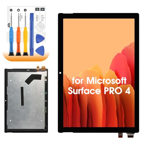 AGCUT   Pantalla LCD para Microsoft Surface Pro 4 LCD Display para Microsoft Surface Pro 4 1724 12,3 Pulgadas (M1010537 003) Pantalla Digitalizer Touchscreen Glass Panel con Herramientas, Negro