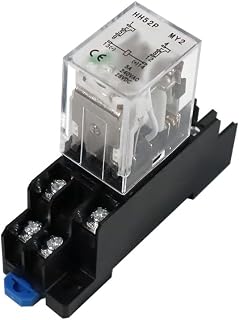 ATO DC 24V Coil 14-Pin Electromagnetic Power Relay 4PDT 4NO 4NC HH54P MY4NJ with Plug-in Terminal Socket Base