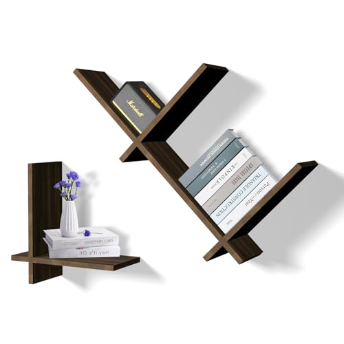 Lista de Estantes de pared los más recomendados. 47 KTMOUW 3 Repisas Estantes Flotantes de Pared,Flotantes para Baño,Flotantes Montados en la Pared,Repisas Flotantes para Sala de Estar, Dormitorio, Oficina, Fáciles de...