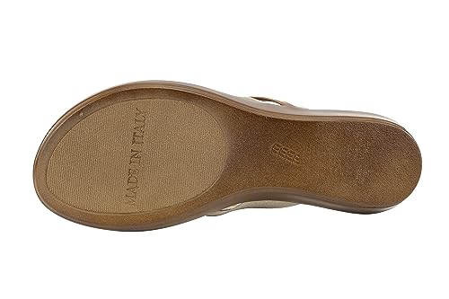 Image of ITALIAN Shoemakers Vale Low Wedge Thong Comfort Sandal for Women