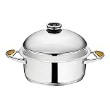 cetro Stainless Steel olla – Z de V3060 – 30 x 22 cm – 6.0 L – H 13,5 cm – 30 años de garantía