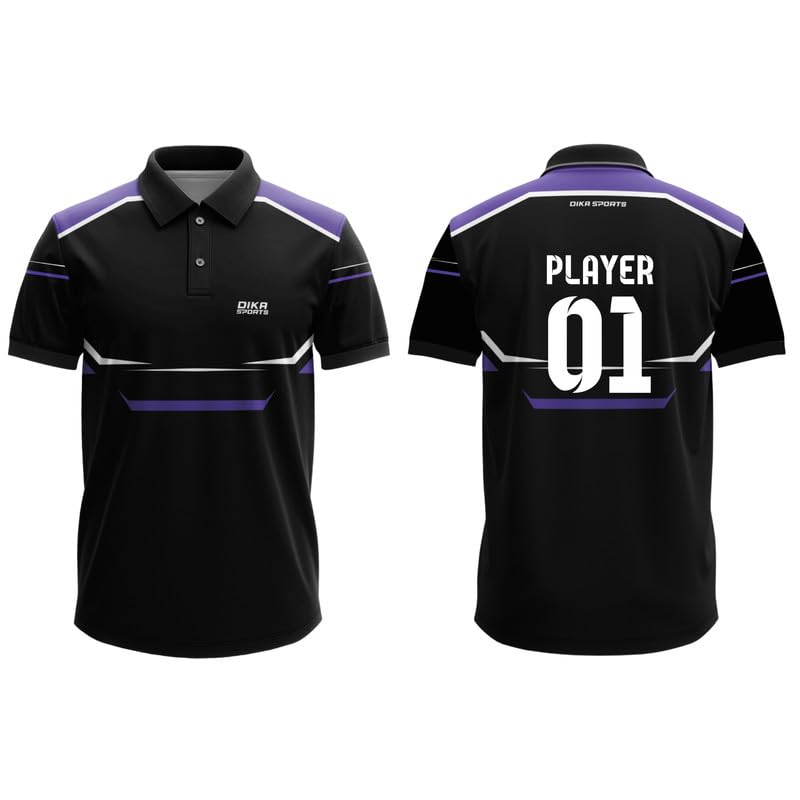 Dika Sports Custom Number and Number Cricket Sports Jersey Tshirt for Men | 2 Year to 5XL-picture-40