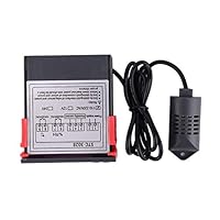 Termostato Digitale STC-3028 Per Controllo Temperatura E Umidit&agrave; | Doppia Temperatura | AC 110-220V | Con Sonda Da 1 Metro
