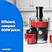 nutribullet 800W Centrifugal Juicer - 8 Piece Set - 1.5L Pulp Basin & 800ml Juicer Pitcher - Two Speeds, Wide 3" Chute, No-Drip Spout & Dishwasher Safe - Juice Tough Fruits and Vegetables With Ease