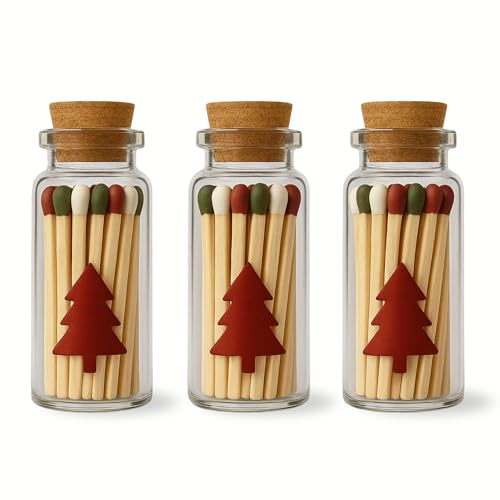 Festive Decorative Matchstick Jars