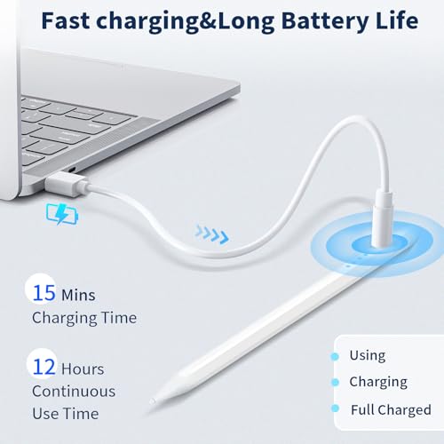 Stylet pour iPad à charge rapide et sensibilité inclinaison précise - 2