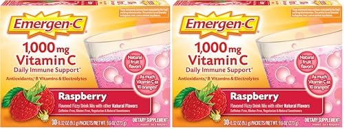 Emergen-C Raspberry vitamin C fizzy drink mix (30 packets) 1000 mg
