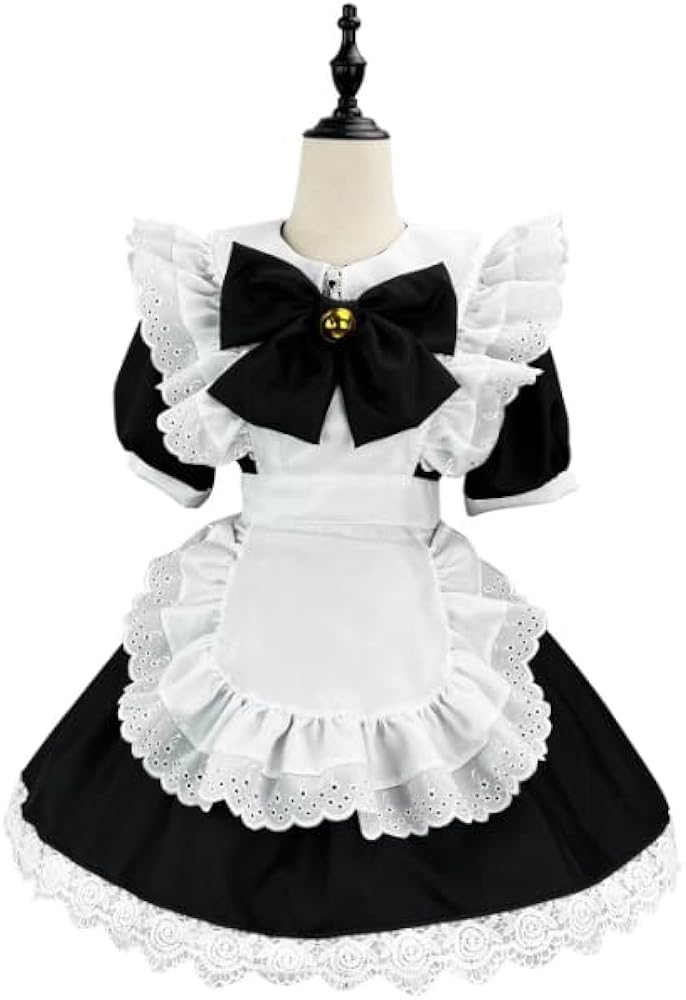 Amazon.co.jp: [CIRES-9109] 黒白メイド服プリンセススカートの裾