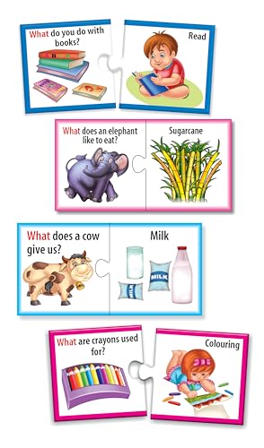 Image of Creative's WH Series | Let's Find Out- What? | Question - Answer Puzzles | Learning Games for Kids | Self-Correcting Match Ups | Picture Puzzle Game | Preschool Learning | Ages 4 & Up