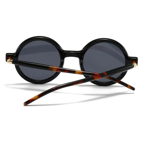 JOVAKIT Polarized Retro Round Sunglasses for Women Men Vintage Trendy Oversized Circle Sun Glasses UV400 Protection3