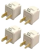 2-Packs of Coleman Cable 9901 3-Prong To 2-Prong Grounding Outlet Adapter 2/pk