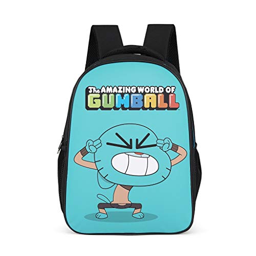 The Amazing World of Gumball: Mochila escolar para niños y niñas  diseño de gato