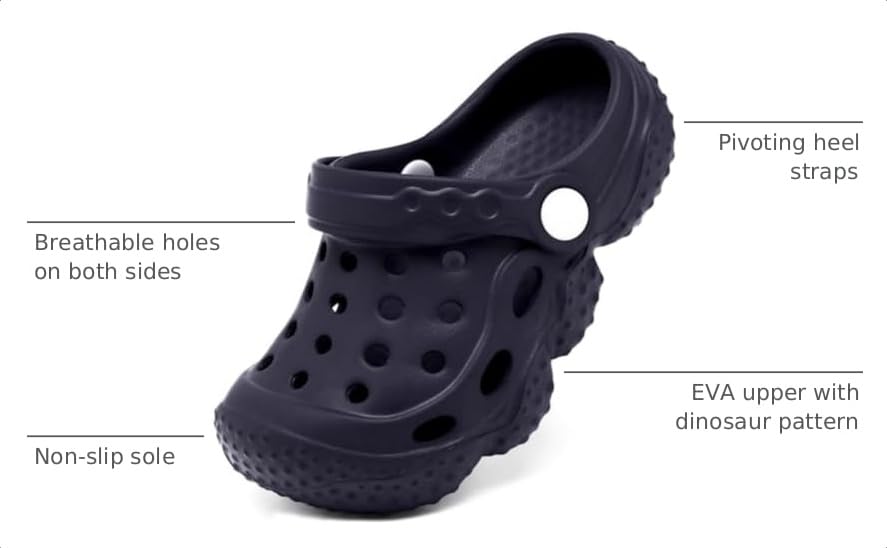 Image of ChayChax Kid's Garden Clogs Cute Slides Sandals Toddlers Beach Pool Shower Shoes with Non-Slip Sole