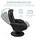Best Choice Products Faux Leather Electric Massage Recliner w/Stool Footrest Ottoman, Remote Control, 5 Heat & Massage Modes, Side Pockets - Black