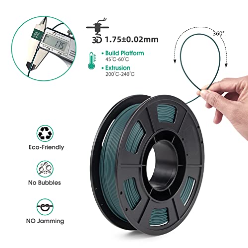 Image of iSANMATE 3D Printer Filament, Colorful Carbon Fiber Filament Bundle, PLA Filament 1.75mm Carbon Fiber Pla(Blue, Army Green, Gold, Brown), High-Accuracy + /- 0.02 mm, 250g x 4 Spool