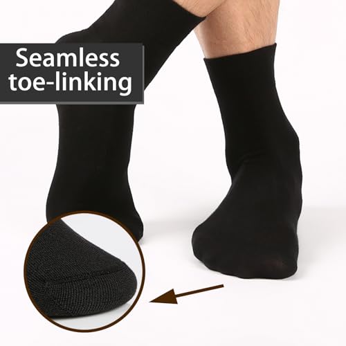 Image of FGZ Mens Crew Socks Breathable Cotton Soft Casual Thin Socks for Work,Sport & Everyday Wear,5 Pairs