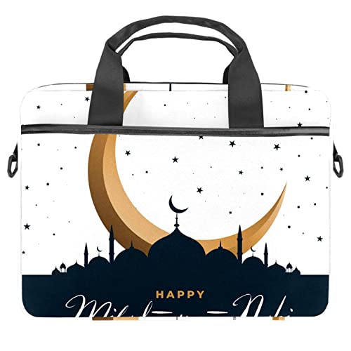 Sac à bandoulière pour ordinateur 13 à 14.5 pouces multicolore imprimé lune