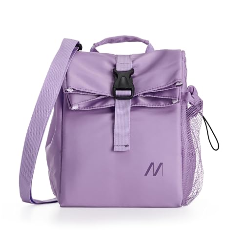 Muitomas, Borsa Termica Efficiente con Tasca Esterna, Materiale Resistente, Capacità di 8 L, Colore Lilla