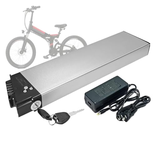 48V 10.4Ah 12.8Ah 14Ah Folding Ebike Lithium Battery Pack with BMS Protection and Charger, Removable Replacement Battery for Folding Electric Bikes