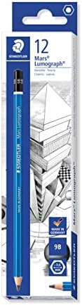 STAEDTLER 100-2B Mars Lumograph Graphite Pencils for Drawing & Sketching - 2B (Box of 12)
