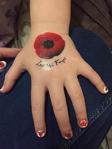 Poppy Remembrance Day Collections (Rembrance Day Poppy Tatuaże C1)
