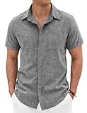 Plus d'occasions : cette chemise homme legere est parfaite pour de multiples occasions. Que ce soit pour des vacances ensoleillées à la plage, une sortie décontractée le week-end ou la vie quotidienne, le style polyvalent et décontracté de cette chemisette manche courte en fait un choix facile pour toutes les occasions décontractées