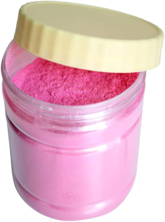 Pink Mica Powder - Flamingo Colour Pink Blush Magenta (100g) Mica Powder for soap making 3.5 Oz Nail art Epoxy Resin Art Coaster making Jewellery making Mica powder (Flamingo)