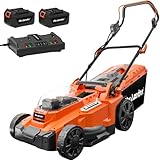 Maxlander Electric Lawn Mower Cordless, 15 Inch Lawn Mower Battery Brushless Motor, 40v 2 in 1...