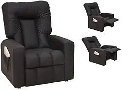 Poltrona do Papai Reclinável Pallas Mx5 - Preto corino