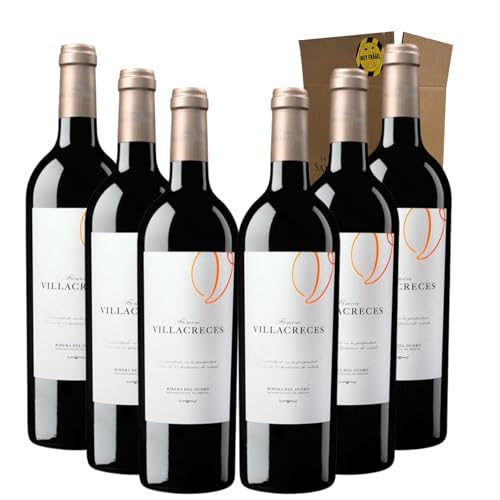 Finca Villacreces - Ideal para Maridar con Carne y Comida Mediterránea - Pack 6 Botellas 75cl