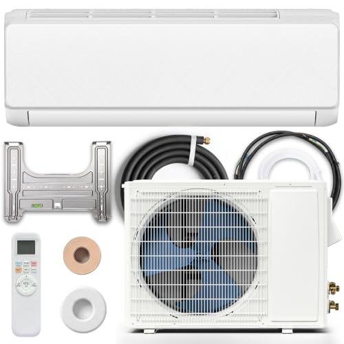 Image of Electactic 24000 BTU Mini Split Air Conditioner & Heater with Inverter, 19 SEER2 230V Ductless Split AC Unit with Heat Pump, Energy Saving, Remote Control, Cools and Heats Up to 1500 Sq.ft, White