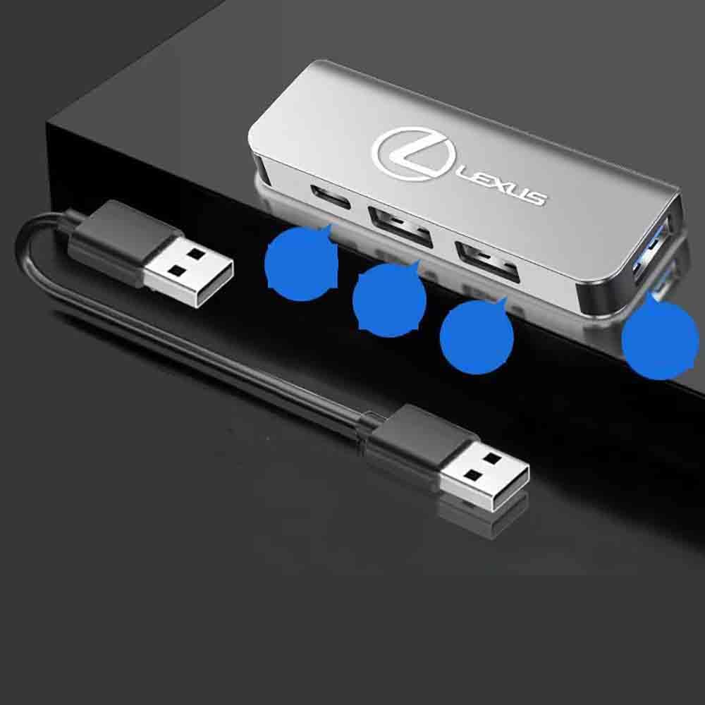 Amazon | レクサス USB充電ポート 車載USBスプリッタ 四口拡張 高速