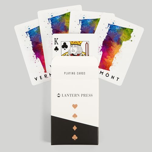 Lantern Press Vermont naipes póker 52 cartas miniatura 6