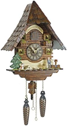 Trenkle Quartz Cuckoo Clock Black Forest House Wälderhof