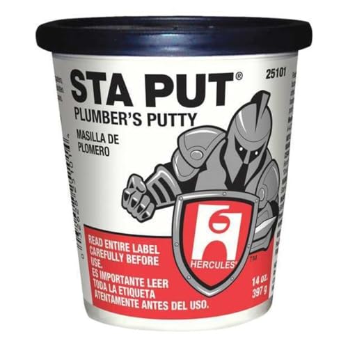 Oatey Plumbers Putty 14 oz Container Size Tub Sta Put Ultra Beige 25101-1 Each