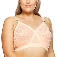 Playtex Women's Microfibre Cross Your Heart Wirefree Bra, Beige, 22B