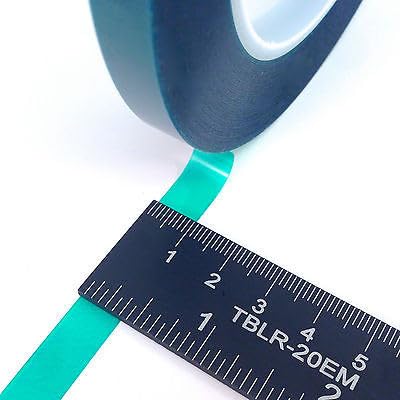 Image of High Temp Masking Supply 3 /8 inch x 72 Yards 400ºF Green Polyester PET Tape