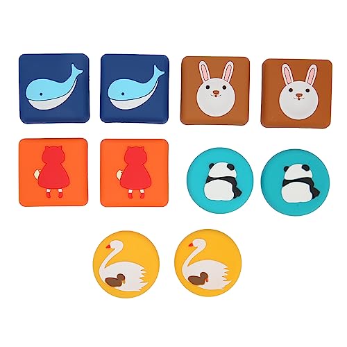 Door Stopper, 10pcs Wall Door Stopper Noise Mitigation Round Wall Shield Cushion Self Adhesive Cartoon Soft Rubber Door Stopper Wall for Furniture Appliances