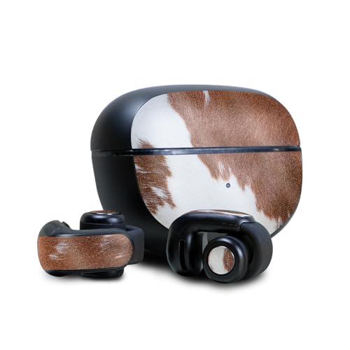 Image of Glossy Glitter Skin Compatible with Bose Ultra Open Earbuds - Cow Hide - Premium 3M Vinyl Protective Wrap Decal Cover - Easy to Apply | Crafted in The USA by MightySkins