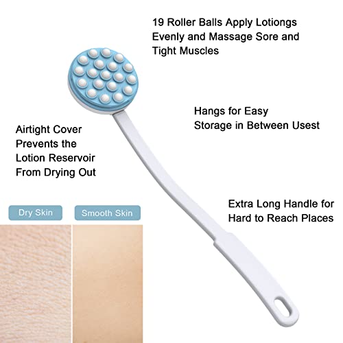 Yiesoum Back Lotion Applicator And Massager By Body Long Handheld Self-Handhled Easy Reach For Sunscreen thumb #3
